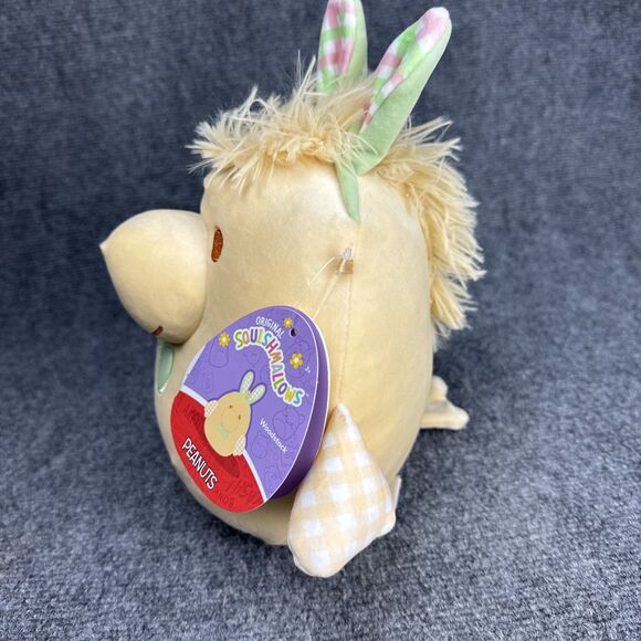 NEW Squishmallows Peanuts 2025 Woodstock W/ Bunny Ears Easter-Spring 8" Plush - Picture 2 of 6